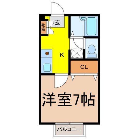 コーポ小林の物件間取画像